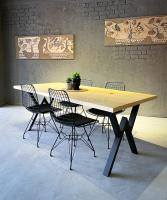 Industrial dining table