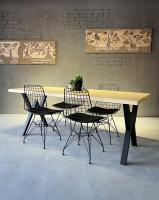 Industrial dining table