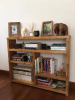 Tumbled pine bookshelf