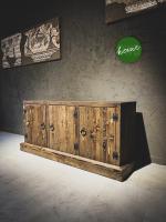 Rustic spruce console