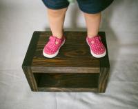 Wooden step stool